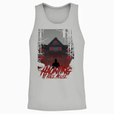 Haunting at Hale House Book Cover Unisex Tank Top - Ash