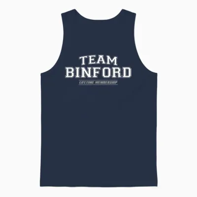 Team Binford | Stolzer Familienname, Nachname Geschenk Unisex Tank Top - Navy