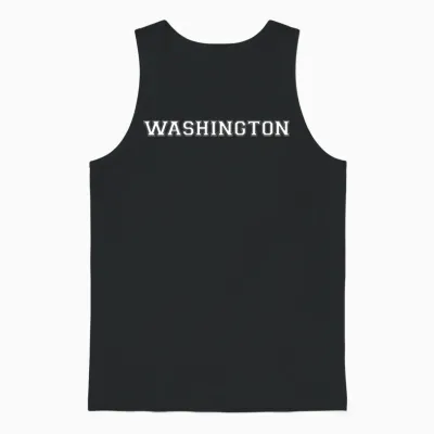 Washington Unisex Tank Top - Black