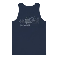 Souvenir Vancouver Canada Gifts Unisex Tank Top - Navy – 1