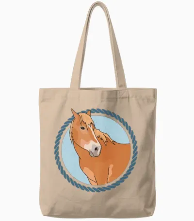 Haflinger Horse Avelignese Horses Tote Bags - Natural