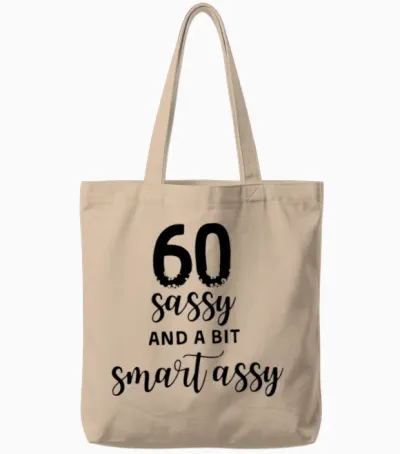 60th Birthday Gifts Tote Bags - Natural