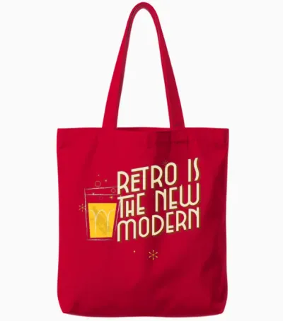 Retro Is the New Modern Tote Bags - Red