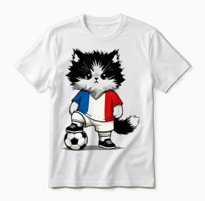 French Flag Men Women Children France Unisex T-Shirt - White