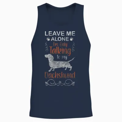 Dachshund Paws Dog Lovers Hunting Dog Unisex Tank Top - Navy