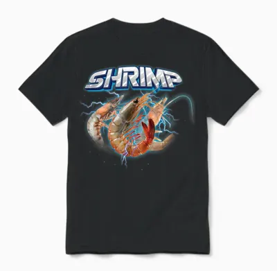 Lustiges Garnelenhemd - Klassisches Rock Shrimp Shirt - Shrimp Unisex T-Shirt - Black