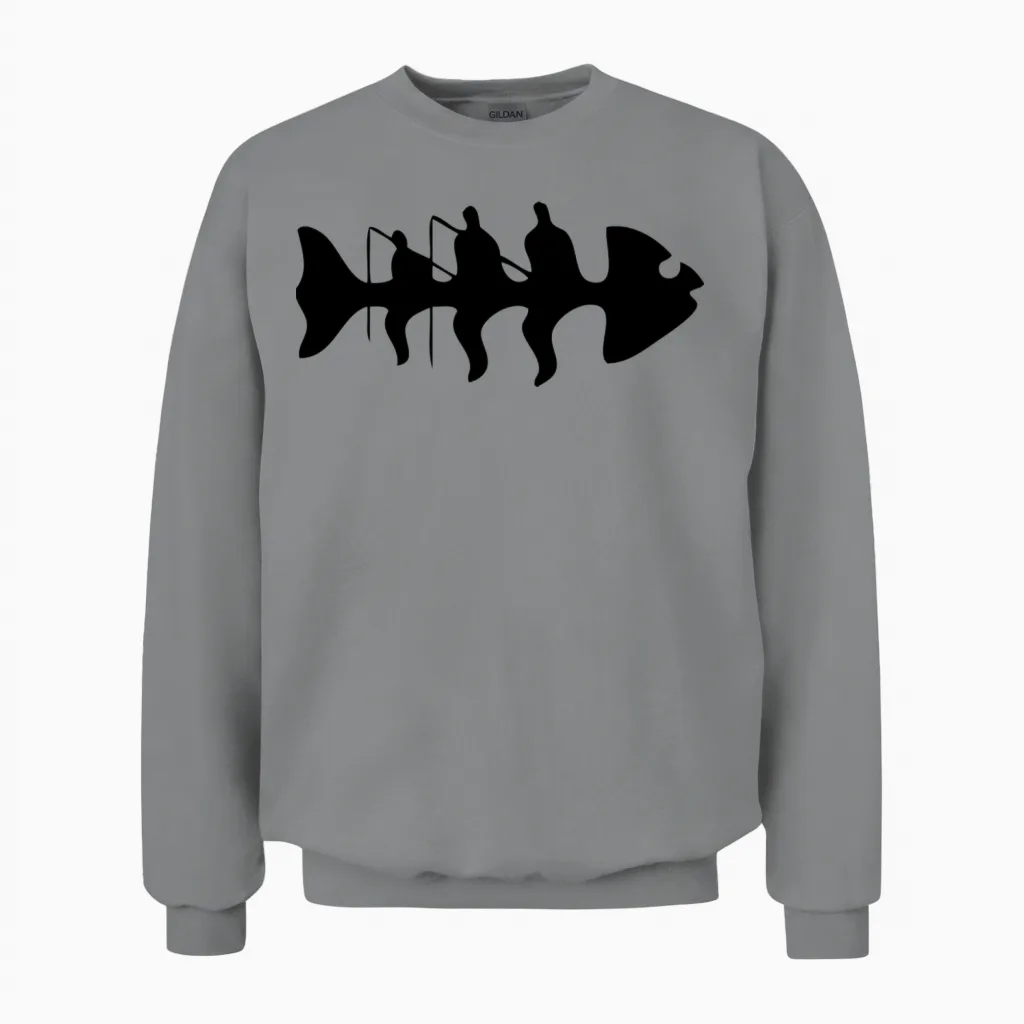 Fishbone Unisex Sweatshirt in Sport Grey