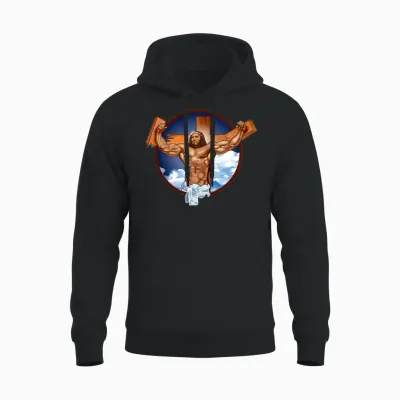 Come at Me Bro Jesus Unisex Hoodie - Black