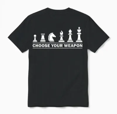 Funny Chess Gift for Chess Lover Kids Boys Girls Cool Player T-Shirt Small Unisex T-Shirt - Black