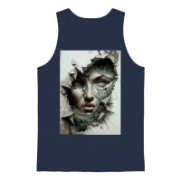 Trending Design Unisex Tank Top - Navy – 1