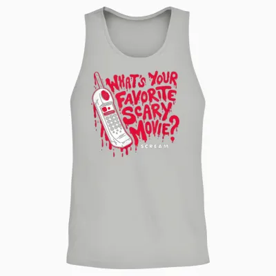 Scream - Favorite Scary Movie Unisex Tank Top - Ash