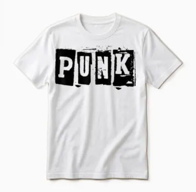 Punk Clothing | Alternative Punk Music Shirt | Punk Rock T-Shirt, White Unisex T-Shirt - White