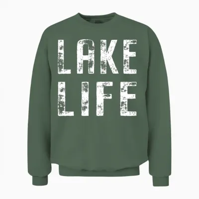 Lake Life Unisex Sweatshirt - Military Green