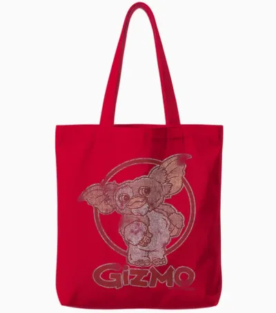 Gremlins Distressed Gizmo Tote Bags - Red