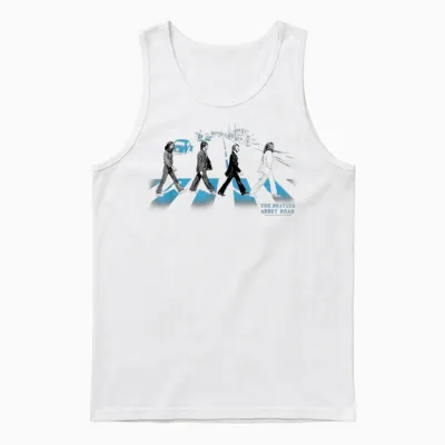 The Beatles - Abbey Road Street Blues Unisex Tank Top - White