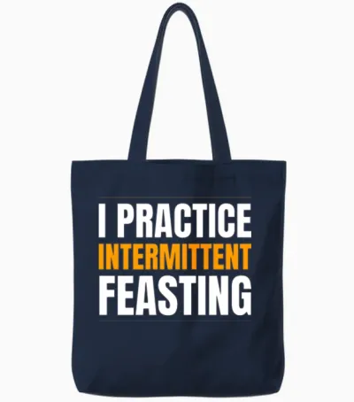 Funny Thanksgiving Feasting Tote Bags - Navy
