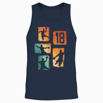Handball 18e Anniversaire Garçon 18 Ans Unisex Tank Top - Navy