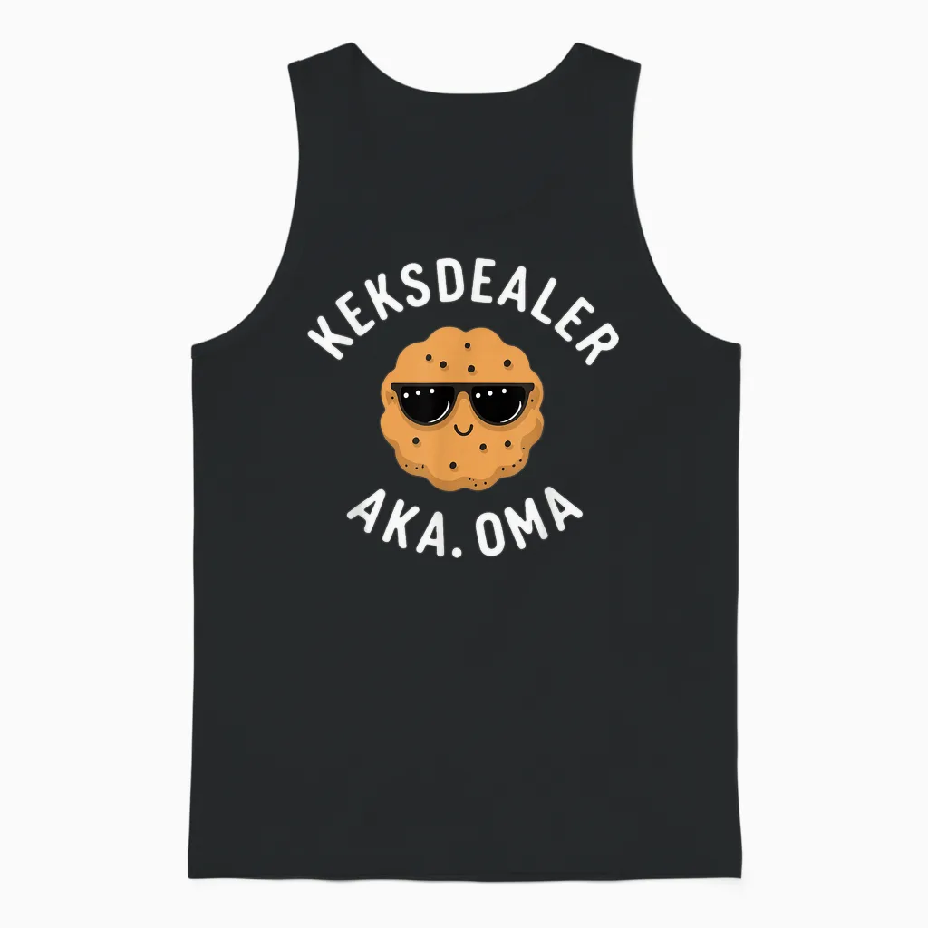 Keksdealer Oma Muttertag Geburtstag Beste Grossmutter Lustig Unisex Tank Top in Black