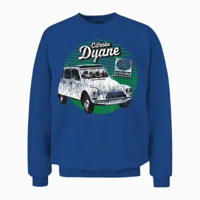 Citroën Dyane Car and Logo T-Shirt, Grey, S Unisex Sweatshirt - Royal