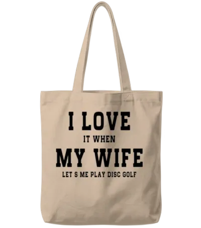 Funny Golf Tote Bags - Natural