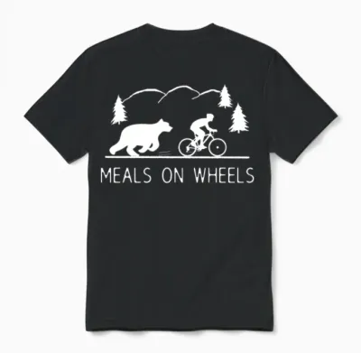 Meals on Wheels Unisex T-Shirt - Black