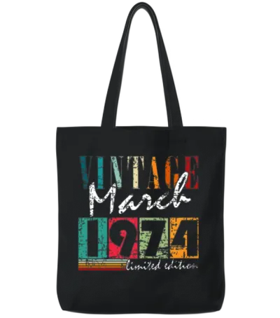 March 1974 Jubilee 1974 Legends March Tote Bags - Black