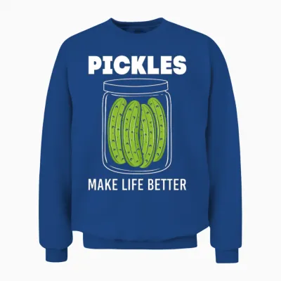 Pickles Cucumber Food Pickle Unisex Sweatshirt - Royal