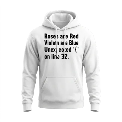 It Humor Design Coding Unisex Hoodie - White