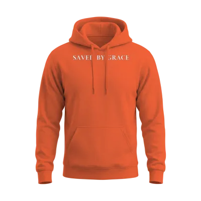 Saved by Grace Unisex Hoodie - Orange