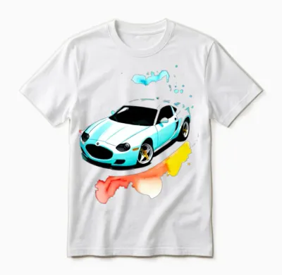 Running Car Unisex T-Shirt - White