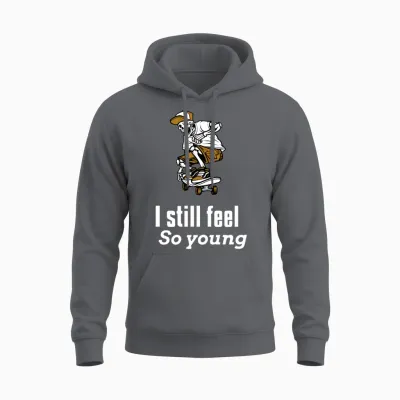 Funny Halloween Skelton Unisex Hoodie - Charcoal