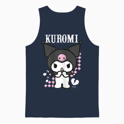 Hello Kitty Kuromi Anime Unisex Tank Top - Navy
