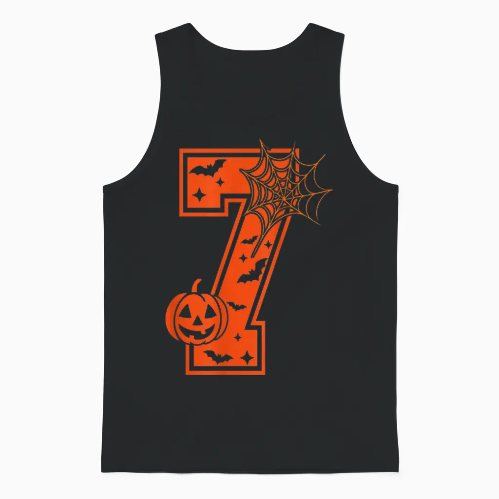 Funny 67 Six Seven Meme Couple Matching Halloween Costume Unisex Tank Top in Black
