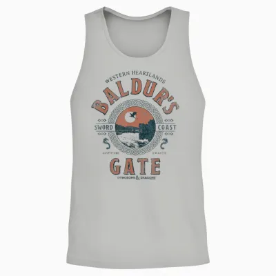 Dungeons & Dragons Adventure Awaits at Baldur's Gate Unisex Tank Top - Ash