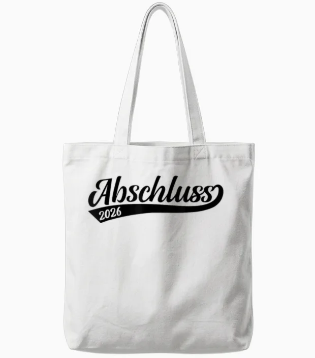 Abschluss 2026 Schule Geschafft Schulabschluss Bestanden Tote Bags in White