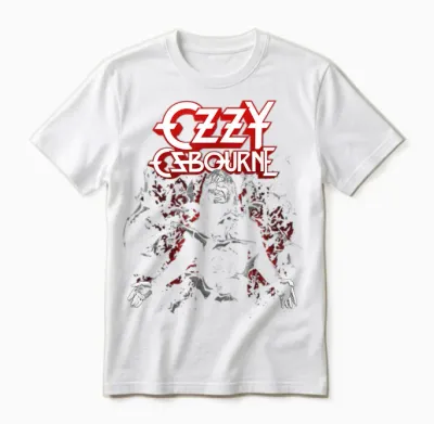 Ozzy Osbourne Ozzy with Bats Unisex T-Shirt - White