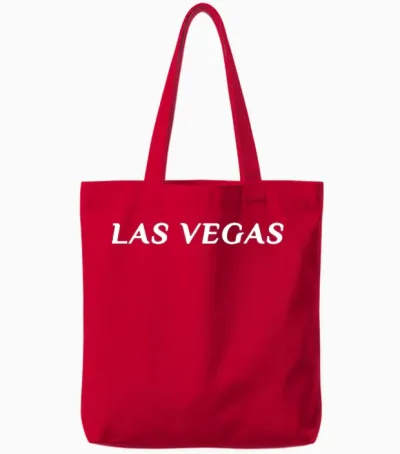Las Vegas Tote Bags - Red