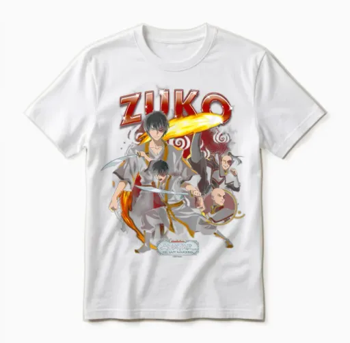Avatar: Der Letzte Airbender Zuko Heartthrob Unisex T-Shirt in White