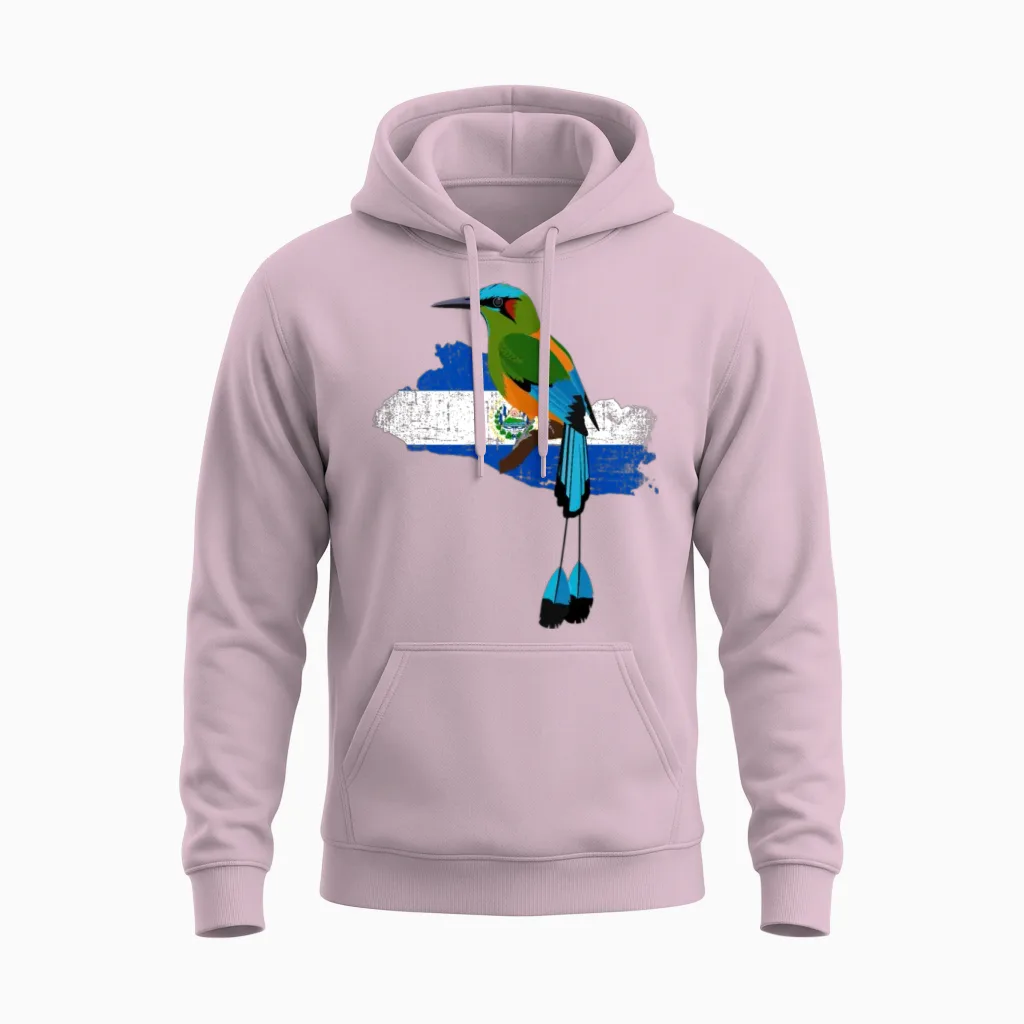 El Salvador Torogoz, El Salvador Unisex Hoodie in Light Pink