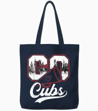Go Cheer Cubs Name Proud Pride Men Women Tote Bags - Navy