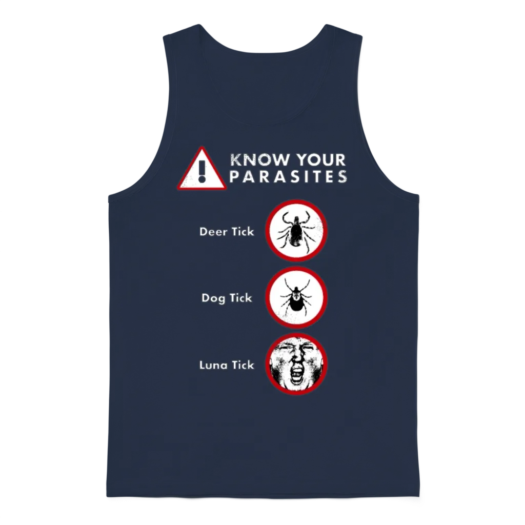 Anti-Trump Shirt Different Kinds of Tick Unisex Tank Top - Navy