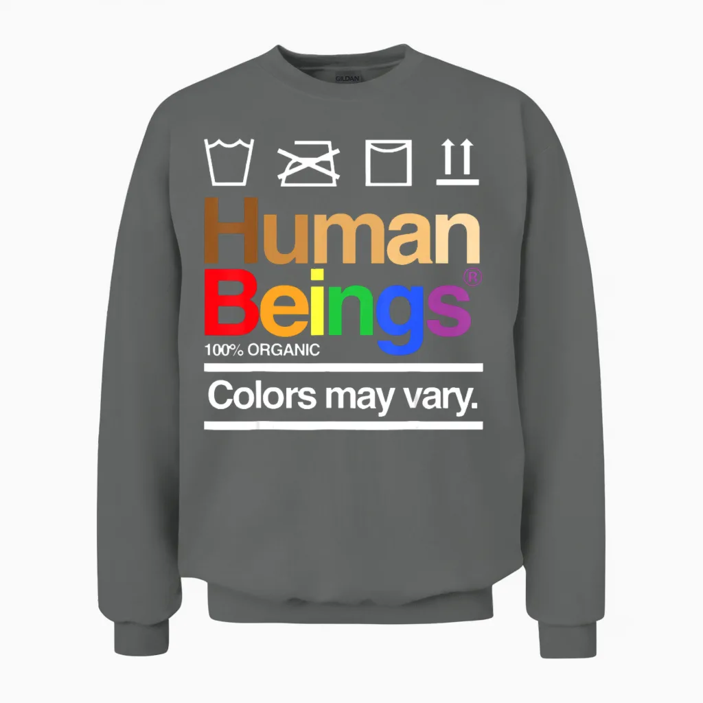 Human Beings 100 Organic Colors May Vary Unisex Sweatshirt in Graphite Heather