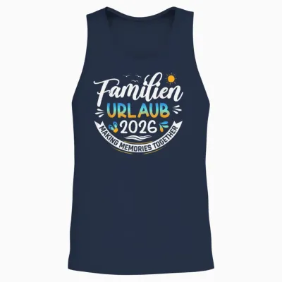 Familienurlaub 2026 Sommer Matching Urlaub 2026 Unisex Tank Top - Navy