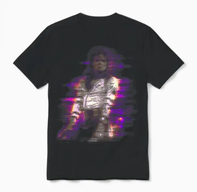 Michael Jackson Bad World Tour 1988 Purple Flare Unisex T-Shirt - Black