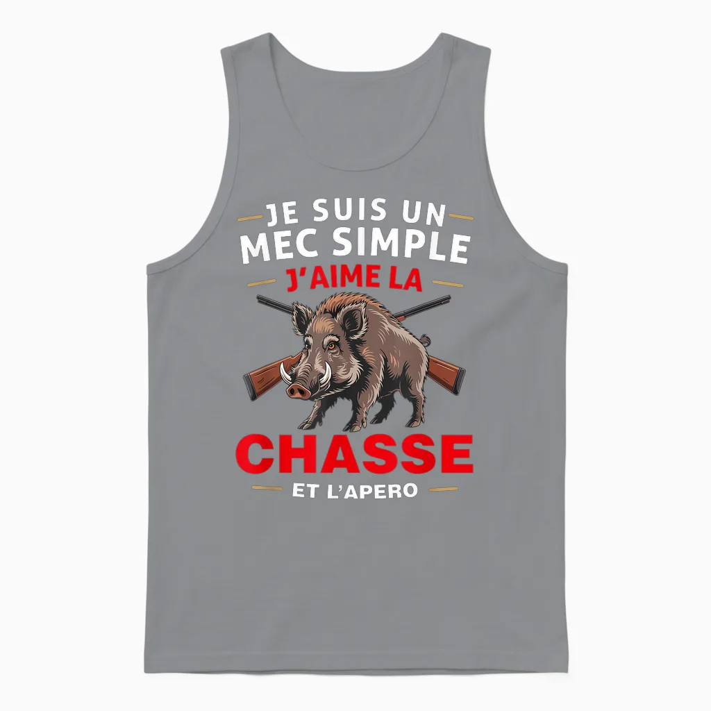 Man I Love Hunting for Hunter Passion Hunting T-Shirt, Black, S Unisex Tank Top in Sport Grey
