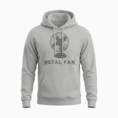 Metal Fan Funny Heavy Metal Music T-Shirt Small Unisex Hoodie - Ash