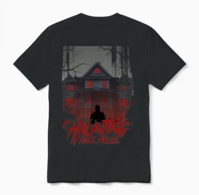 Haunting at Hale House Book Cover Unisex T-Shirt - Black