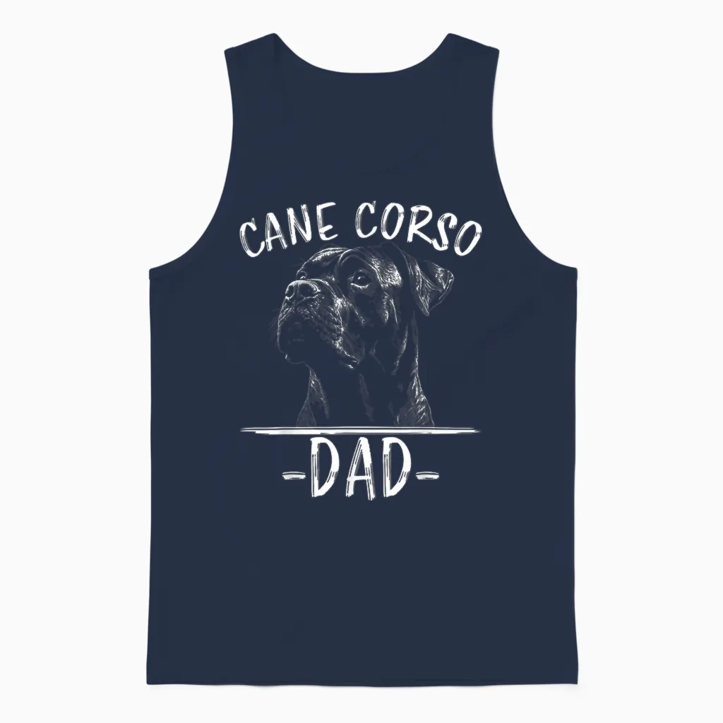 Cane Corso Papa Hund Cane Corso Unisex Tank Top in Navy