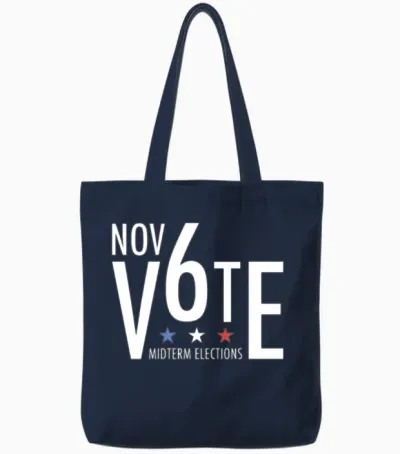 November 6th Vote Midterm Elections Tote Bags - Navy