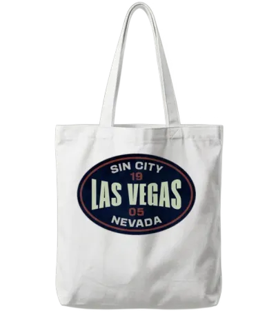 Las Vegas Tote Bags - White